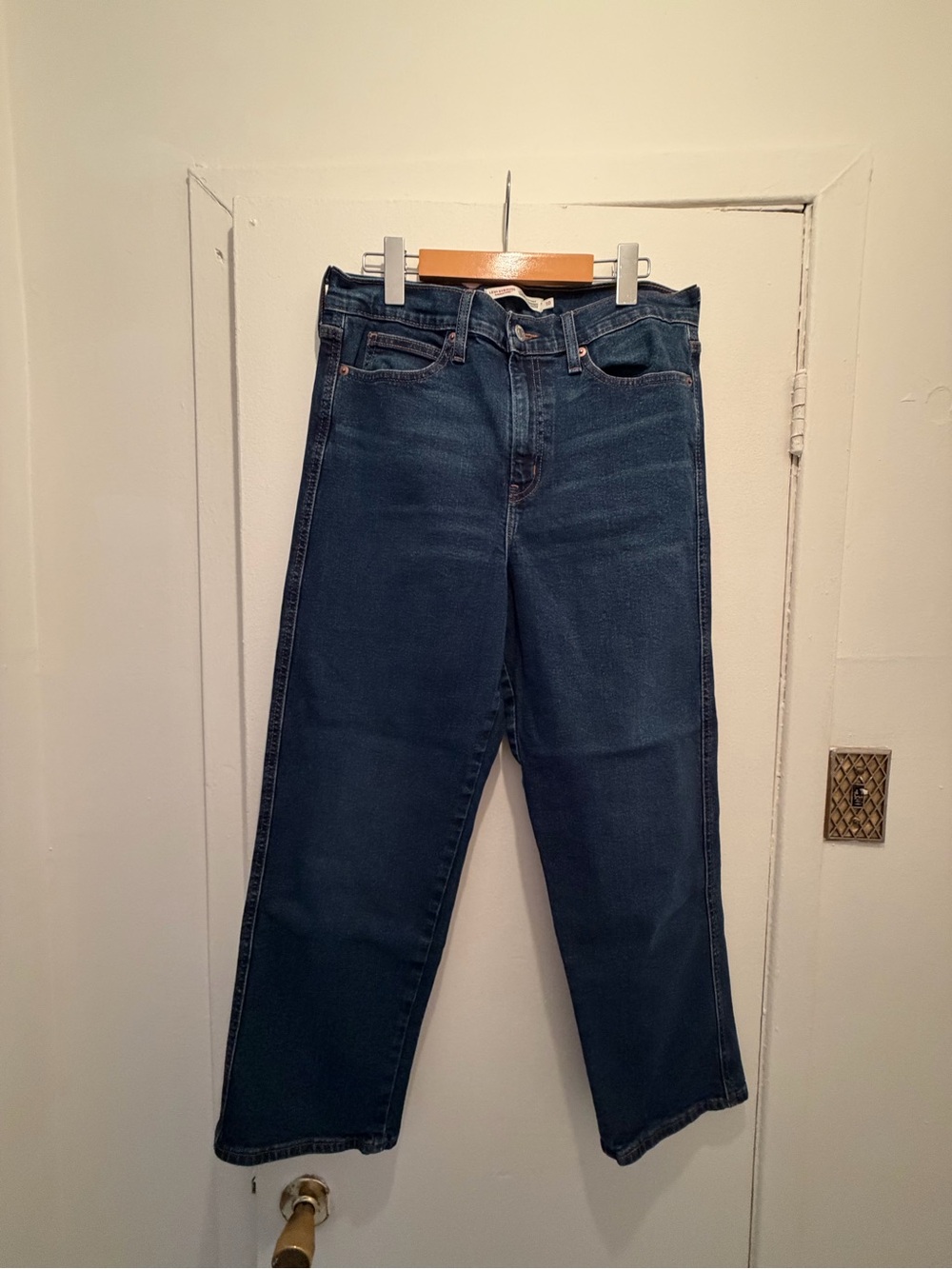 Relaxed Straight Dark Indigo Jeans